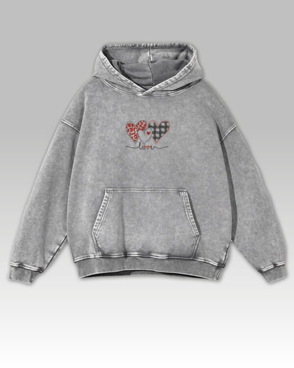 Bluza oversize z kapturem Serce Pełne Miłości
